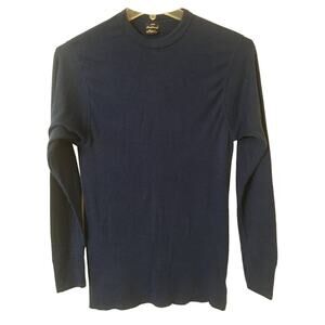 Duofold Large 100% Polyester Navy Blue Base Layer Long Sleeve Scoop Neck Top